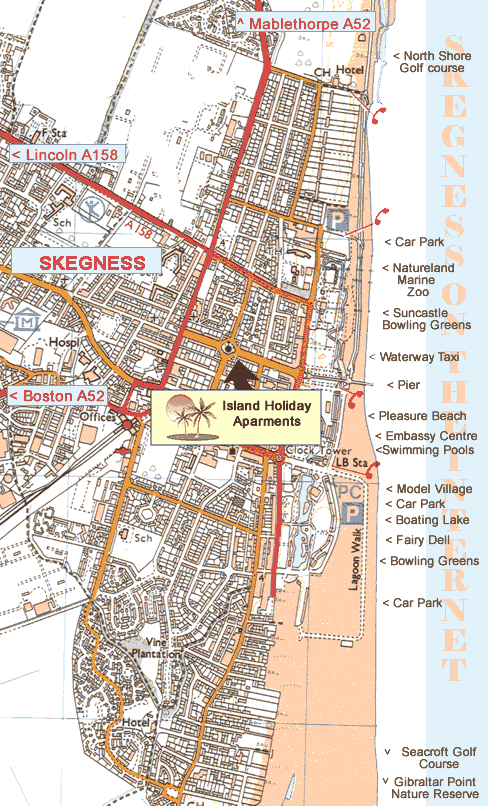 Directions to The Island Holiday Apartments Skegness